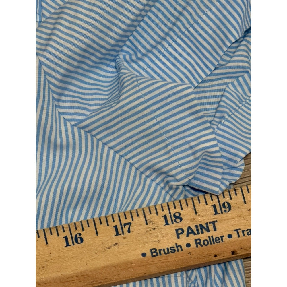 kate spade Light Blue Striped Ruffle Midi Dress - Picture 8 of 9